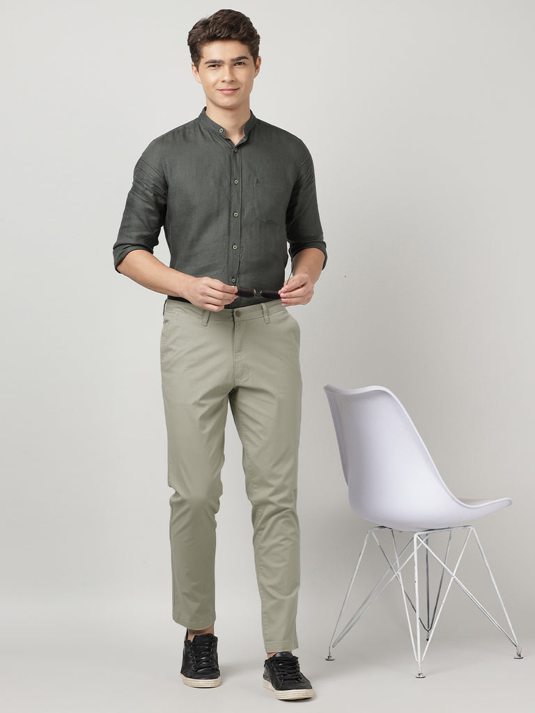 Buy Black Organic Cotton Slim Fit Chinos for Men Online at SELECTED HOMME |  129584901